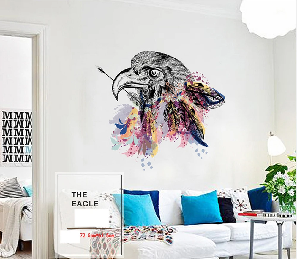 Креативные наклейки животные обои домашнее украшение настенные Декор искусство