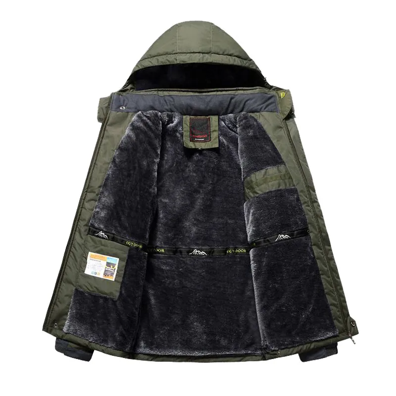 Мужской зимний пуховик размера плюс 9XL, теплая водонепроницаемая ветрозащитная ветровка, верхняя одежда, тактические толстые пальто, мужские военные куртки
