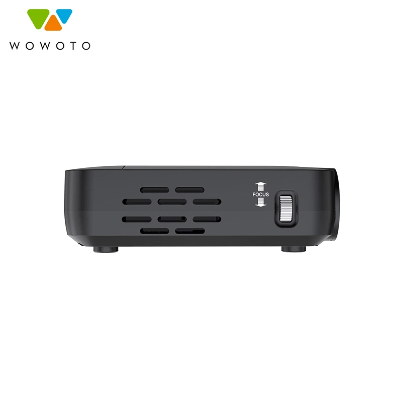 WOWOTO мини проектор высокой яркости 3600 Android Wi Fi Bluetooth экономичный 350ANSI светодиодный