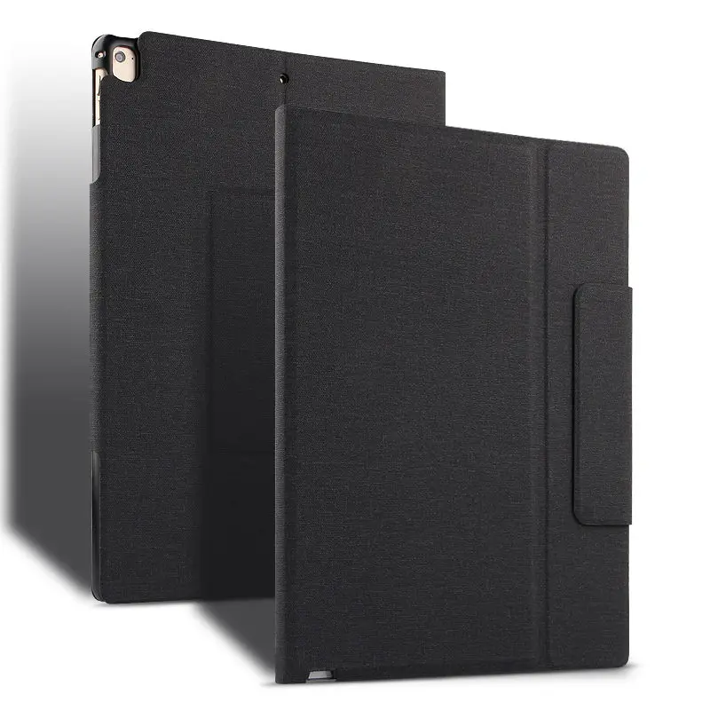 Для iPad Pro 12,9 Беспроводная Bluetooth клавиатура чехол Чехол для iPad Pro 12,9 дюйма планшет A1584 A1652 A1670/1 чехол - Цвет: black