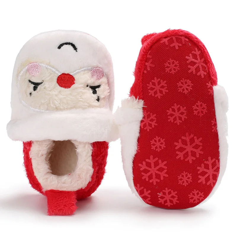 

Baby Shoes Father Christmas Warm Winter Bootie Newborn Infant Toddler Snowboots Crib Shoes Boys Girls Boots First Walker