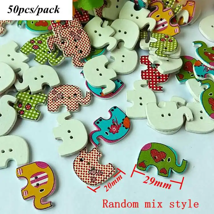 Style 22 50pcs 20-50 шт красочные 2 отверстия деревянные Кнопки для скрапбукинга ремесла DIY Детские аксессуары для шитья одежды декоративные пуговицы L-1 - Цвет: Style 22 50pcs