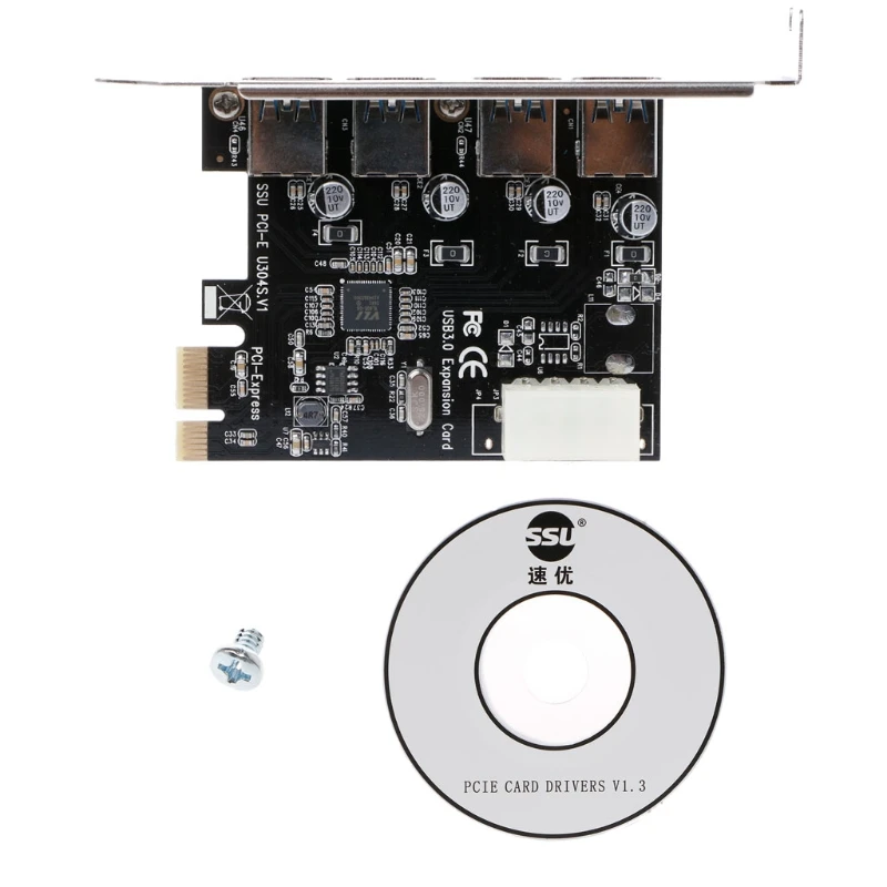 Адаптер для карты расширения SuperSpeed USB 3 0 PCI E PCIE 4 Порта Express|3.0 pci|usb 3.0 pcipcie pci adapter |