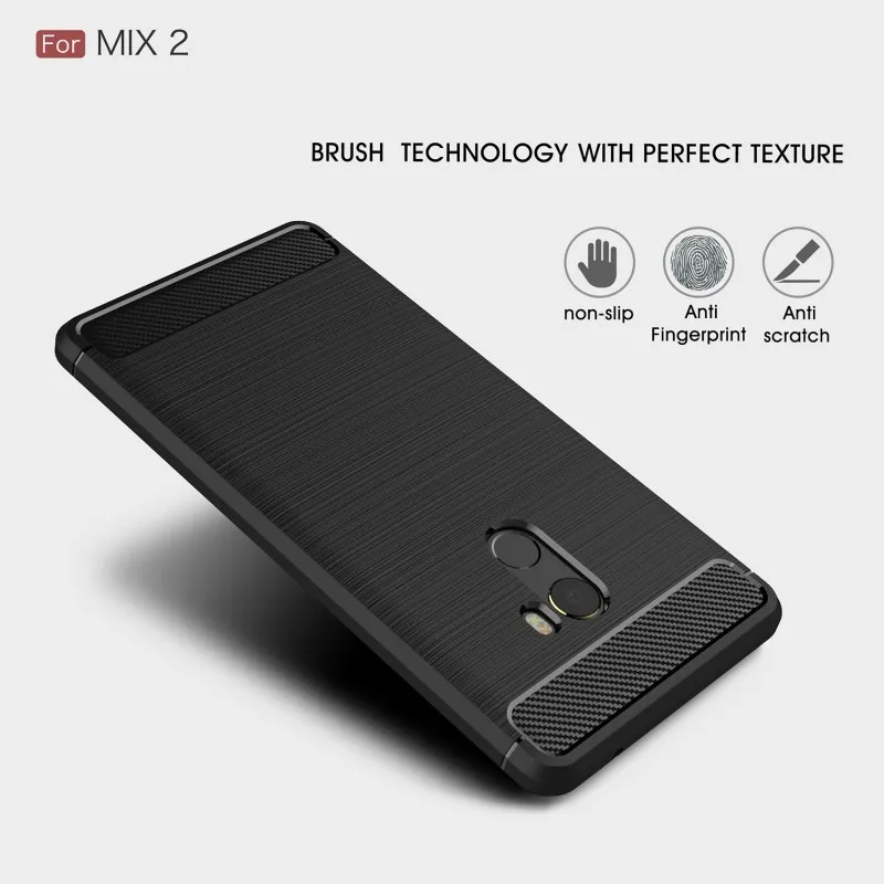 Для Xiaomi mi x 2 S Чехол s случаях из углеродного волокна Мягкий силиконовый чехол для
