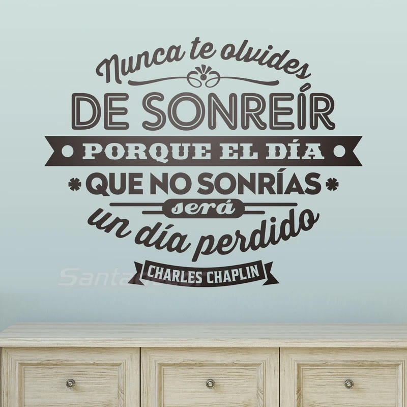 Испанская виниловая фотография никогда не забывайте улыбку настенные наклейки