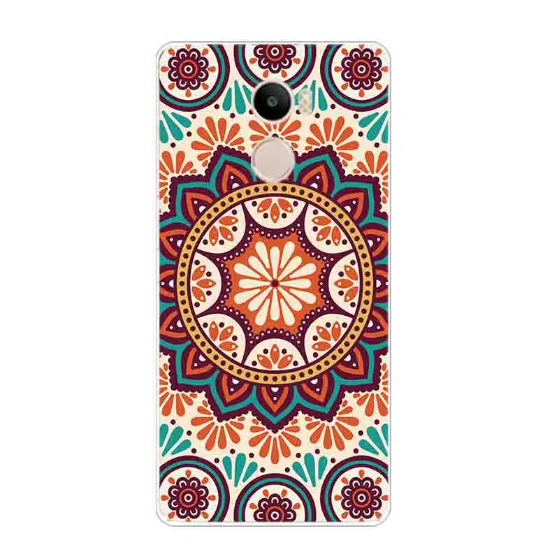 Phone Case for Xiaomi Redmi 4 Cover 5.0 inch Transparent Ultra Thin For Redmi4 Shell Ethnic Decoration Pattern Fundas Gel | Мобильные