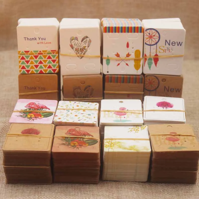 

Zerong new arrival multi style jewelry earring package card tag /Dreamcatcher/full color print earring display card 100pc/lot