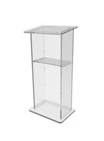 wholesale free shipping beautiful crystal clear acrylic cross pulpit of the church clean cross lectern