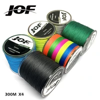 jof 300m fishing lines pe braid 4 stands 10lbs to 80lb multifilament fishing line angling accessories fishing rope cord