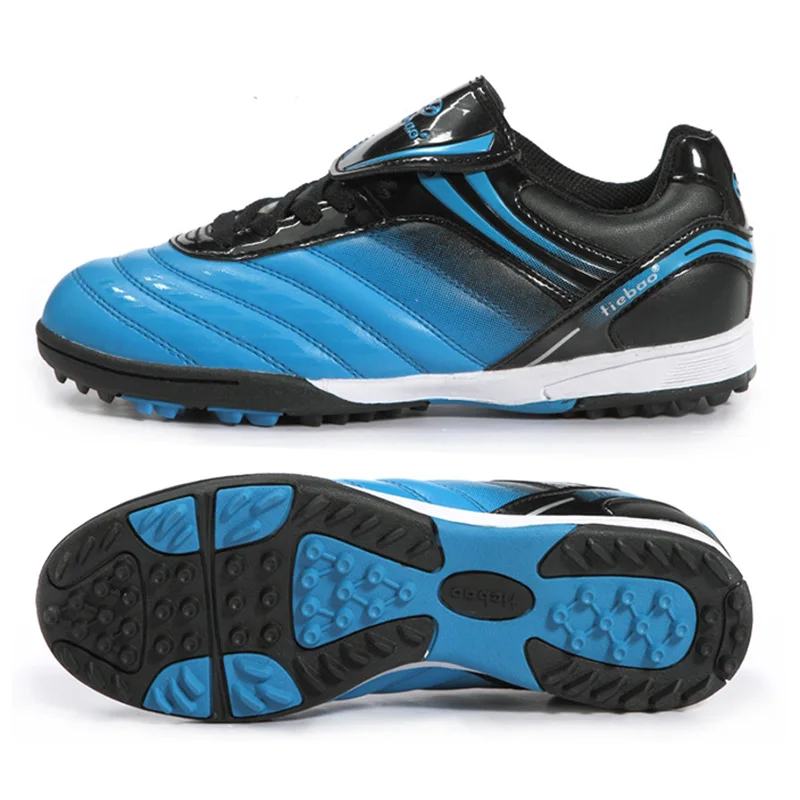 Blue Black TIEBAO футбольная мужская обувь TF Turf профессиональные футбольные бутсы Спортивная обувь для тренировок Уличная обувь для футбола футбольные бутсы - Цвет: Blue Black