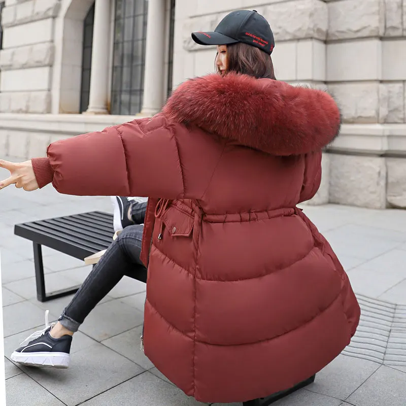 HEE GRAND/2018 зимние куртки с меховым воротником 3XL ветрозащитное пальто Зимние