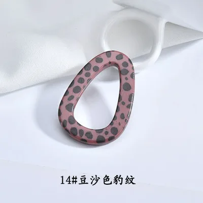 Модные леопардовые печати смолы пластиковые полые геометрические Подвески DIY ювелирных изделий украшение аксессуар серьги амулеты