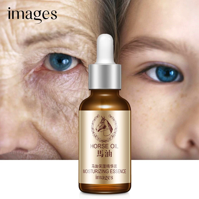 

Images Horse Oil Serum Facial Skin Care Anti-aging Anti-wrinkle Moisturizing Shrink Pores Nourishing Essence Tender Face Cream
