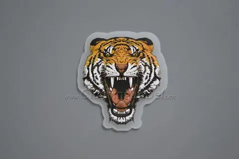 Силиконовые ярлыки 3D этикетки тигр силиконовые специально логотип низкий