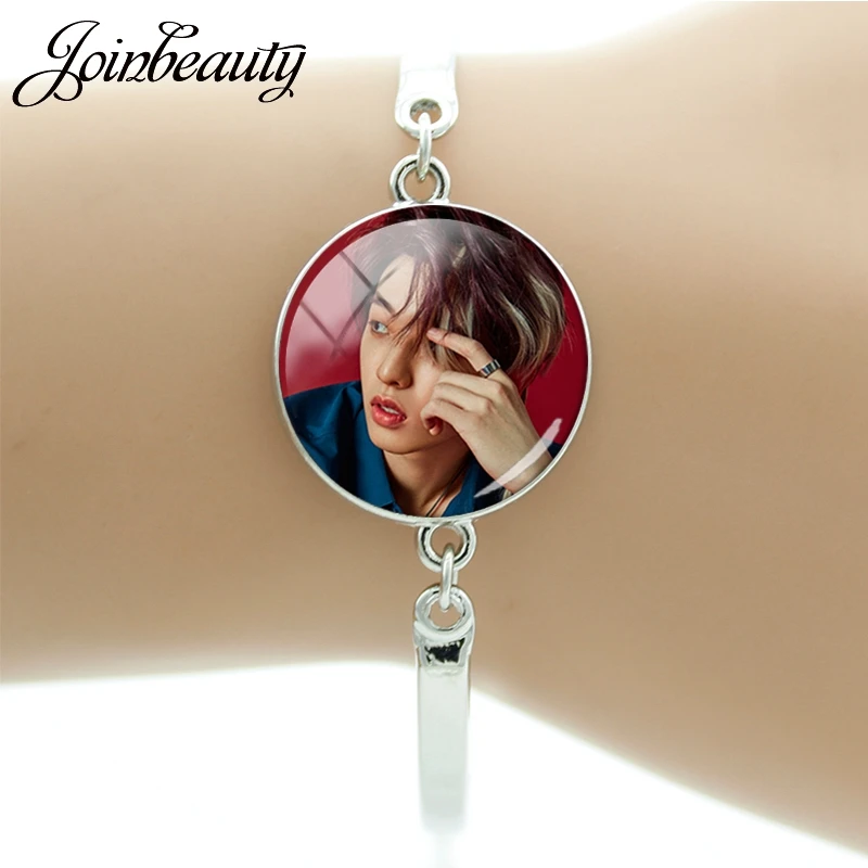 JOINBEAUTY K-POP Day6 фотоальбом стеклянный кабошон купольный браслет ювелирные изделия