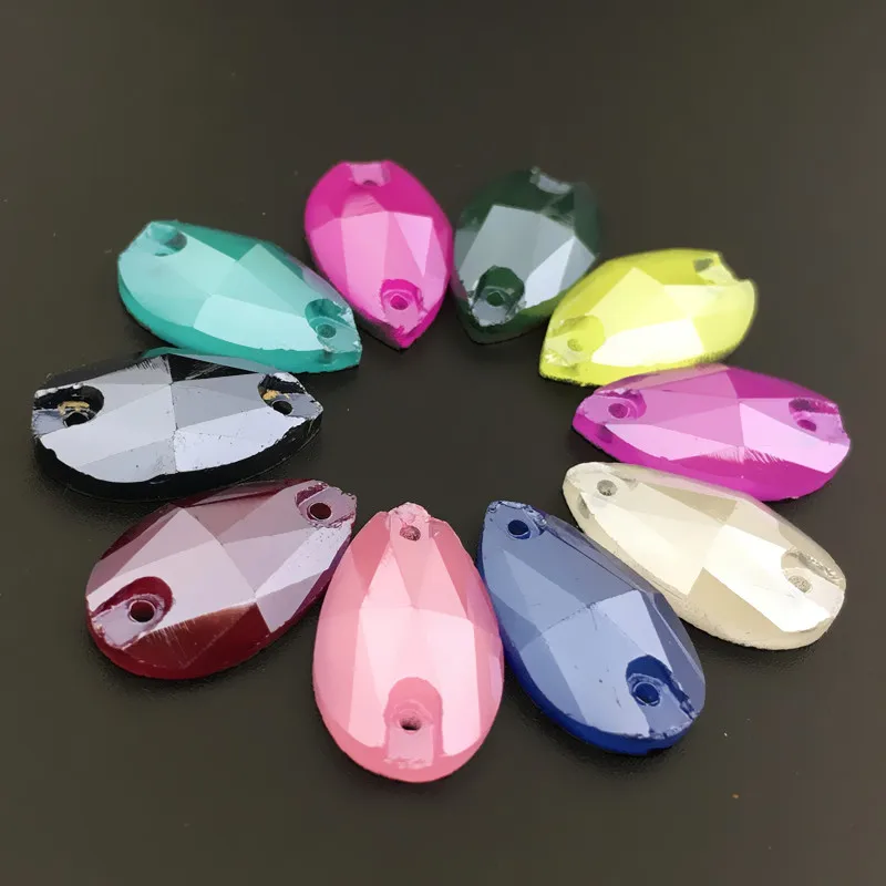 3230 Новый смешанный цвет кофе мокко Цвета головистой формы стеклянный кристалл в