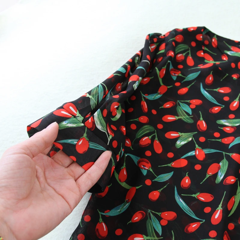 Женский комплект лето 2019 новая шифоновая рубашка с сумкой юбка на бедрах женский