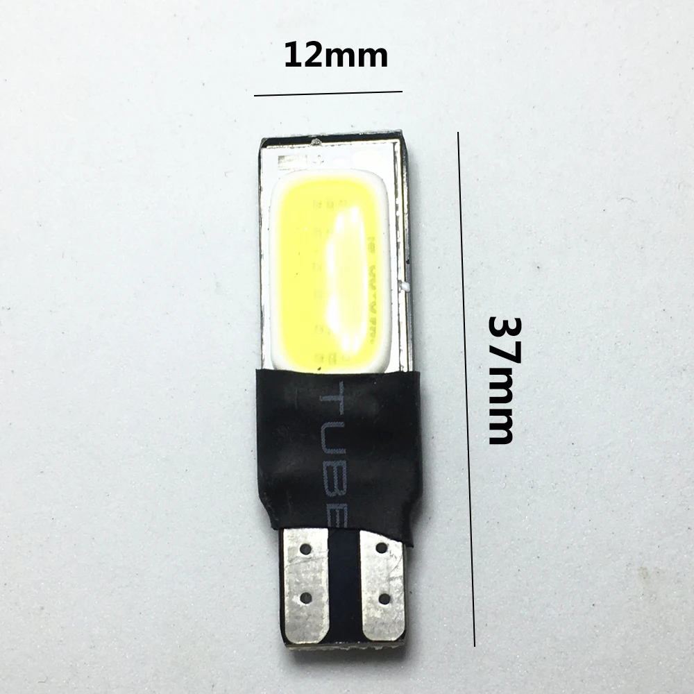 2 шт. T10 Led W5W Cob автомобильный одинарный свет для салона автомобиля Canbus без ошибок