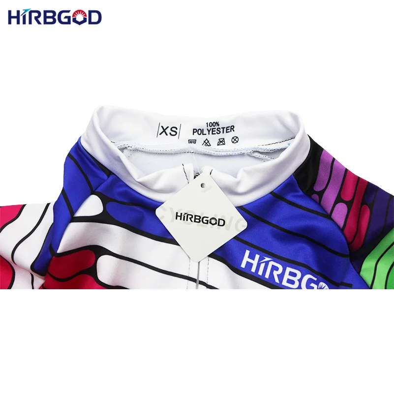Зимние Женские ветрозащитные трикотажные изделия HIRBGOD с длинным рукавом для