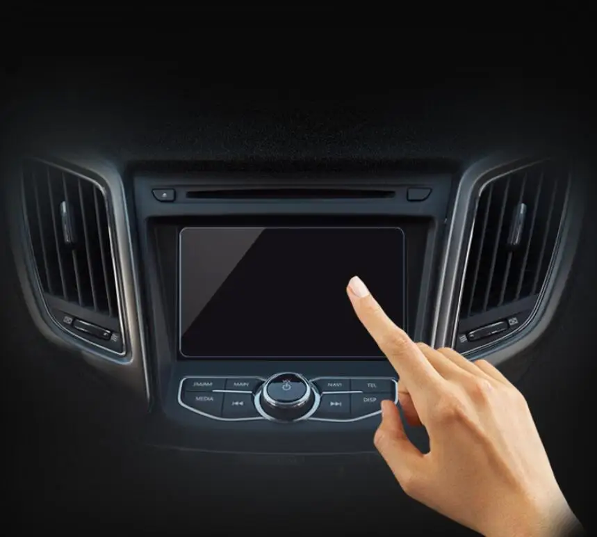 Автомобильная защитная пленка из закаленного стекла стикер для DVD GPS Авторадио