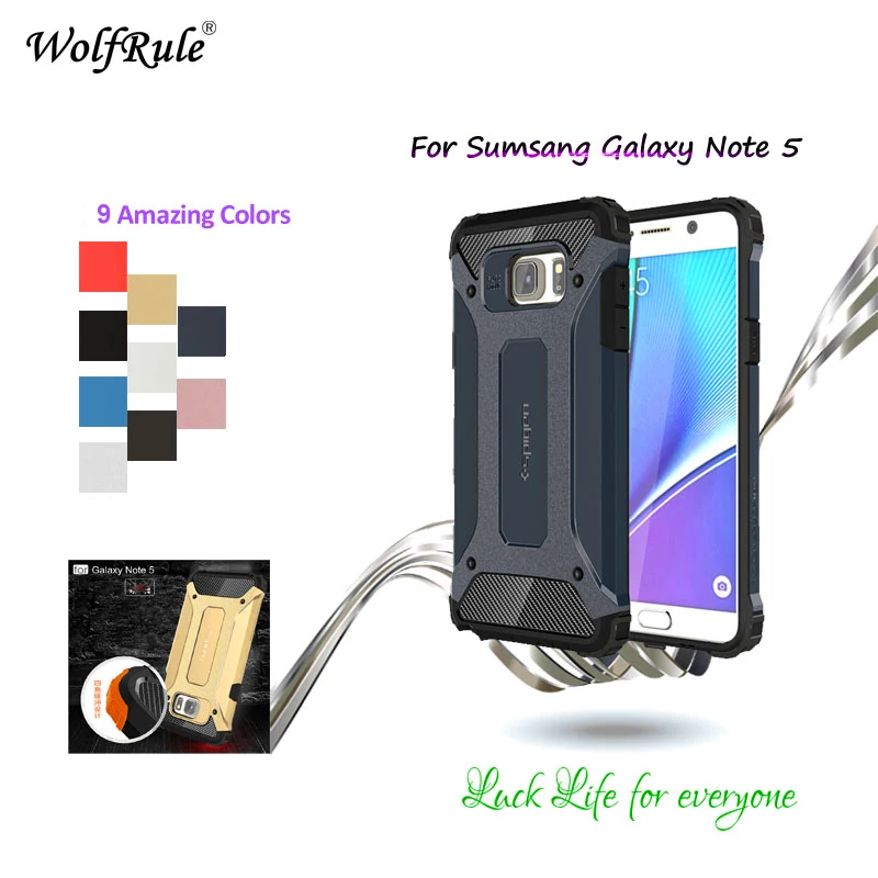 Чехол WolfRule для Samsung Galaxy Note 5 противоударный чехол телефона из поликарбоната и ТПУ