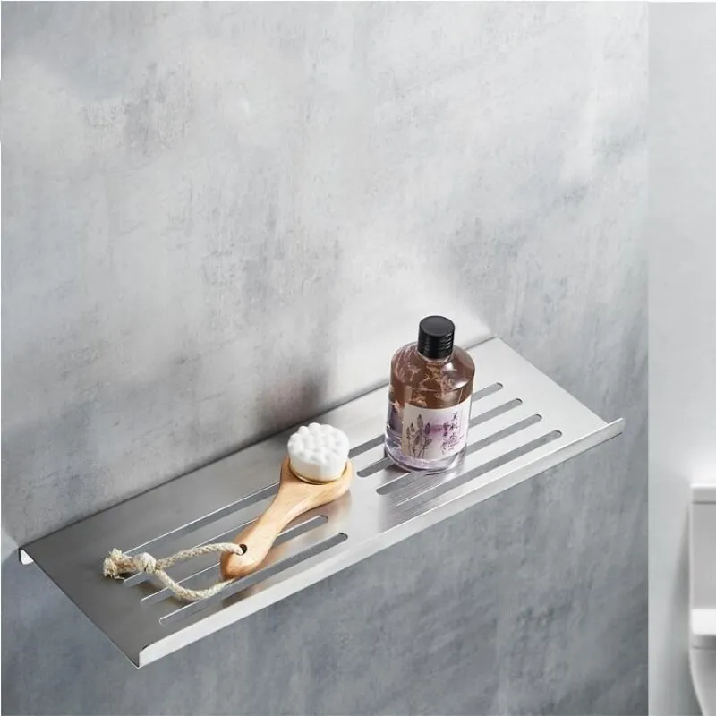 

Bathroom Shelves Holder 304 Stainless Steel Soap Basket Bath Shower Shelf Rack Bathroom Accessories Drill or Drill Free