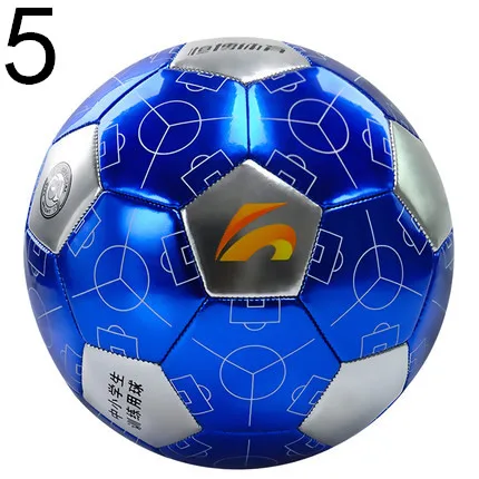 Blue Size 5 Стандартный размер 4 5 футбольный мяч для взрослых детей студентов футбол внутри и на открытом воздухе Обучение конкурс Футбол - Цвет: Blue Size 5