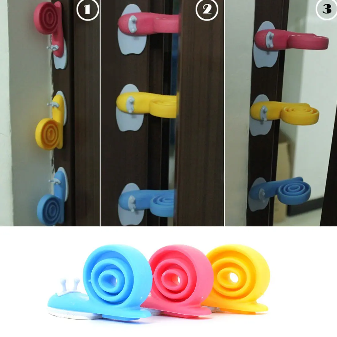 Симпатичная силиконовая дверная пробка в форме животного улитка клиновидный