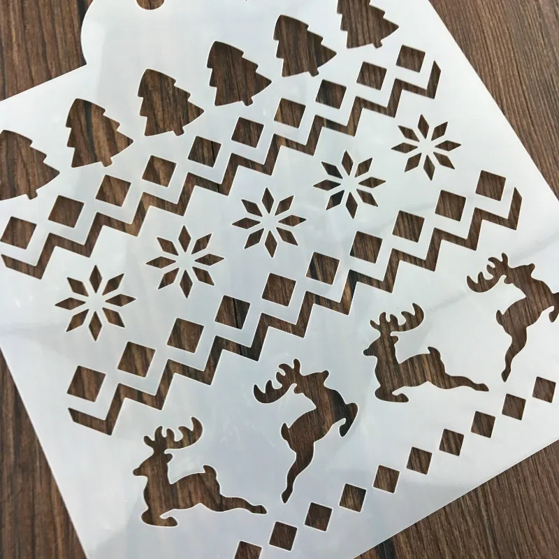 Рождественский Тирамису торт трафарет плесень украшения формы для выпечки