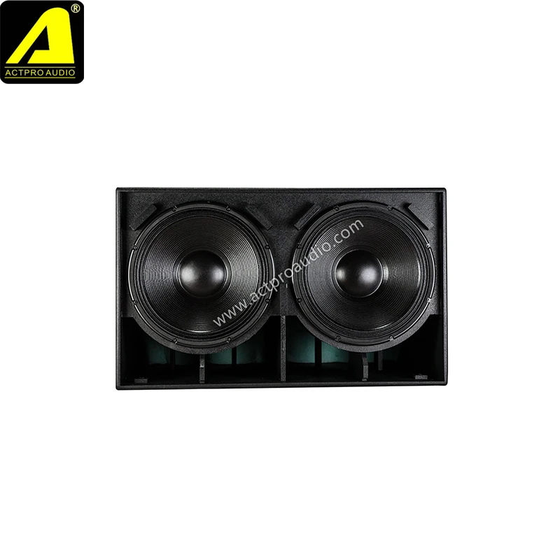 Активный сабвуфер ACTPRO 2x18 &quot низкочастотный высокомощный динамик для