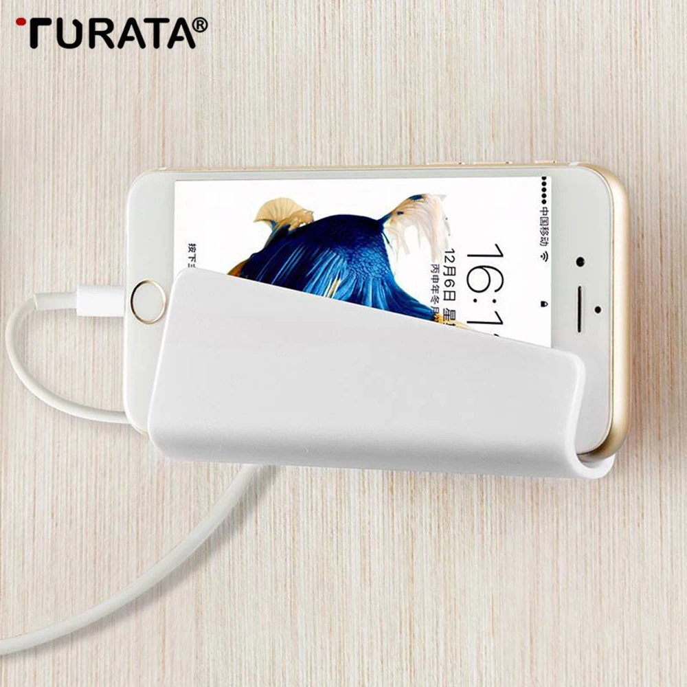 Turata настенный телефон держатель подставка для iphone X мобильного телефона samsung S9/S9