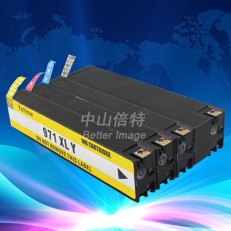 INK WAY 5x Chipped Ink Cartridge For HP 970XL 971XL HP Pro X451dn X476dn X551dw X576dw,free shipping