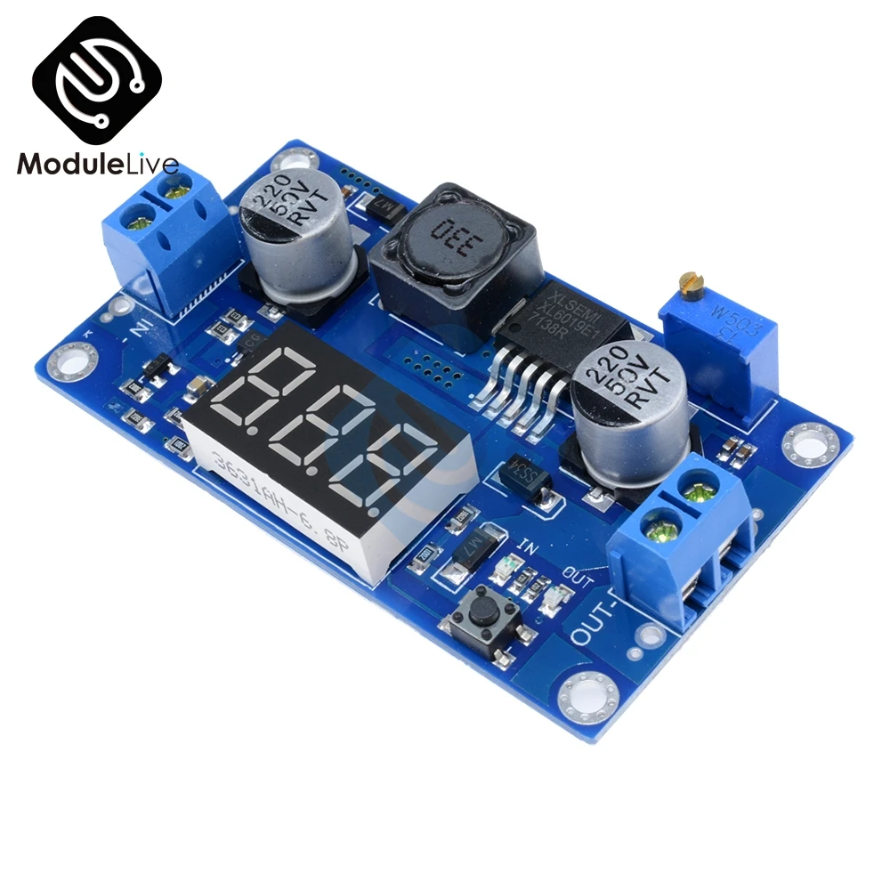 DC XL6009 цифровой повышающий Питание Модуль Регулируемый 4 5 32V постоянного тока до 35V