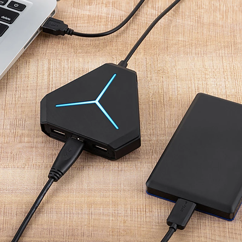 6 портов 3 в 1 USB звуковая карта USB 2,0 3,0 концентратор внешний шумоподавление Гарнитура адаптер Виртуальный звуковой канал для ноутбуков планшетов