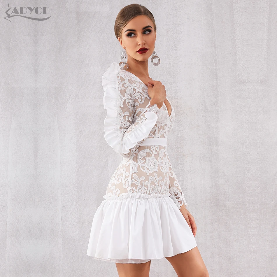 Adyce кружевное вечернее подиумное платье для вечеринки vestidos Verano 2019 Новое
