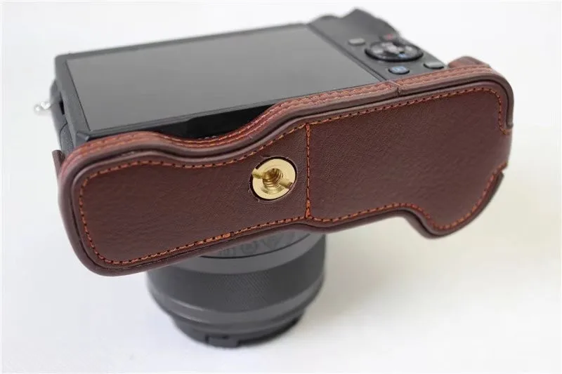 Новый чехол из натуральной кожи для половины камеры Canon EOS M6 EOSM6 EOSM 6 | Электроника