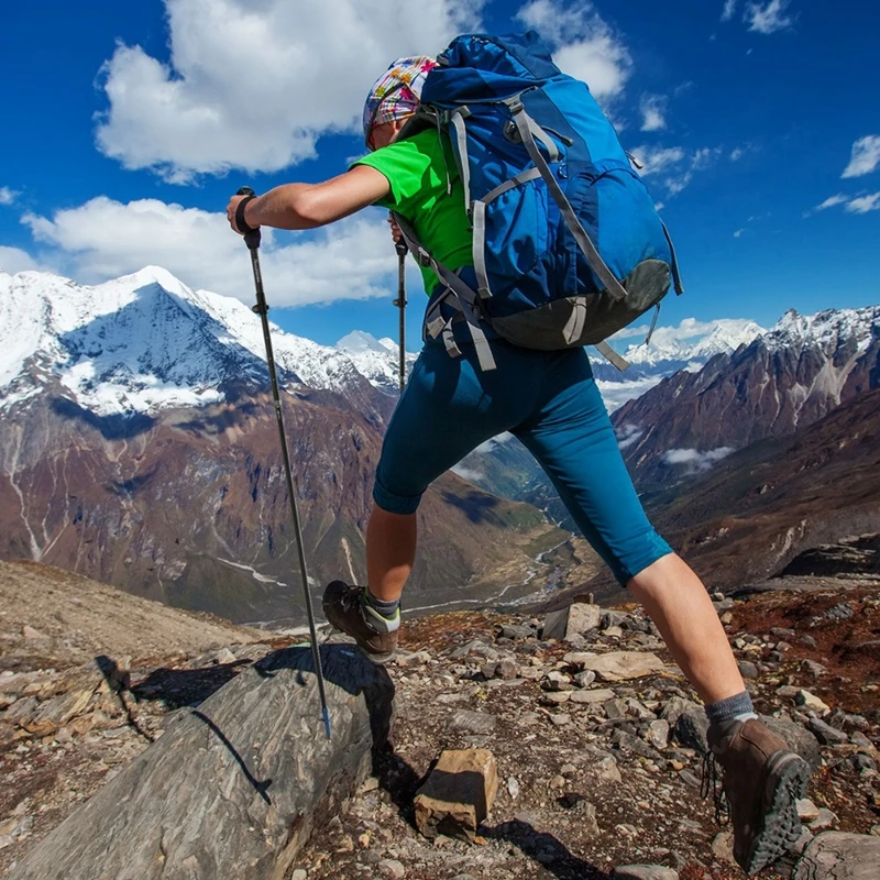 Naturehike 1 шт. углеродное волокно 5 секций складные регулируемые треккинговые палки