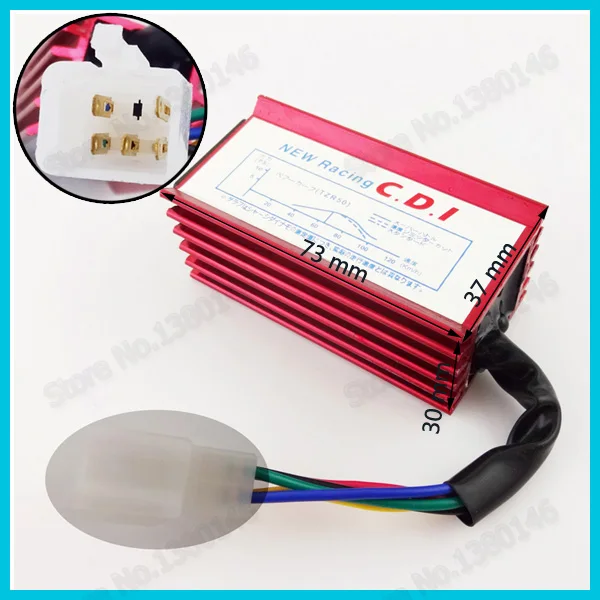 Гоночная катушка зажигания A7TC Свеча 5 Pin AC CDI для Taotao ATV Quad CRF внедорожник 50cc 70cc 90cc