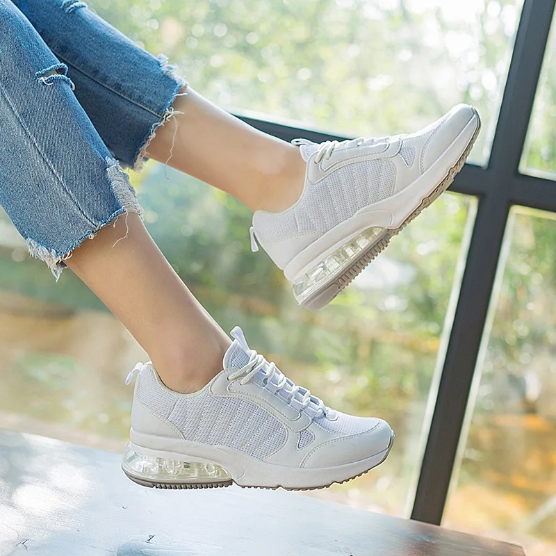 Fujin/сезон весна-осень повседневные кроссовки на платформе прогулочная женская