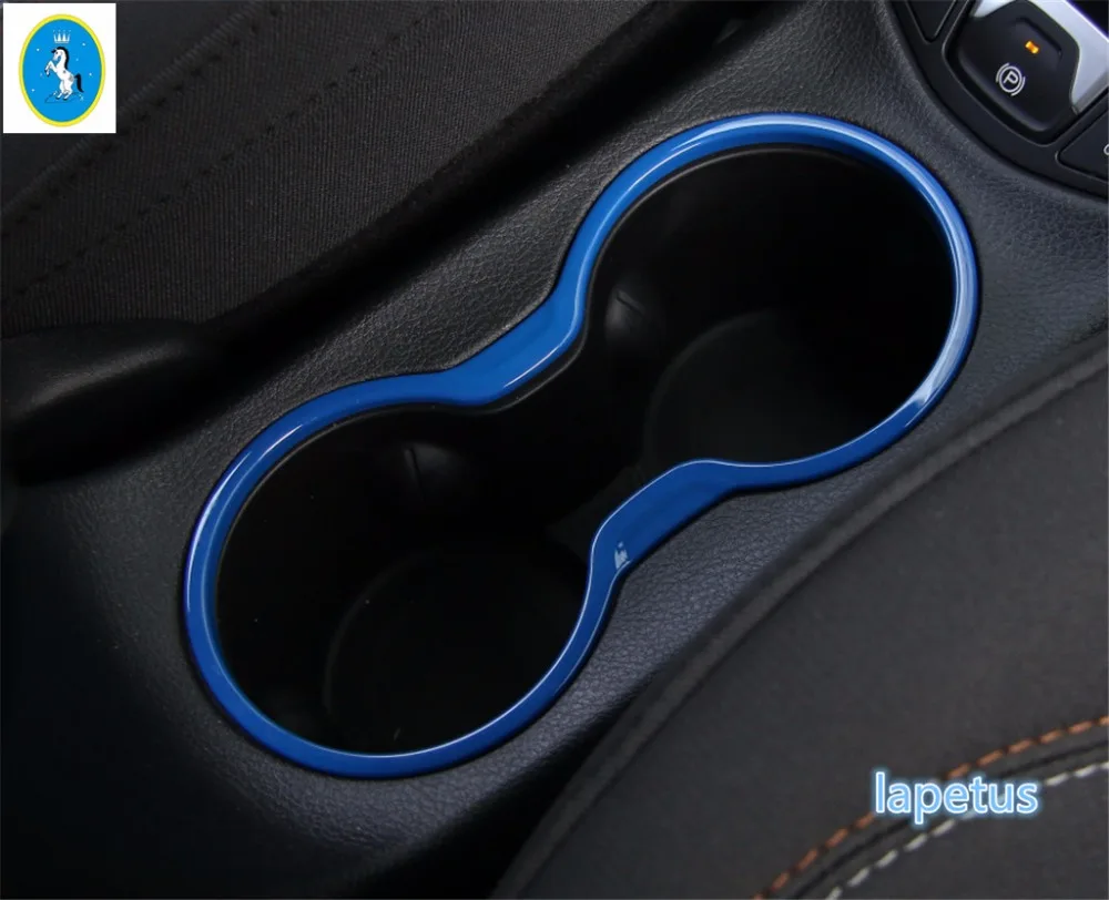 

Lapetus Accessories Interior Front Seat Water Cup Holder Frame Cover Molding Cover Trim Fit For Jeep Compass 2017 - 2020 ABS