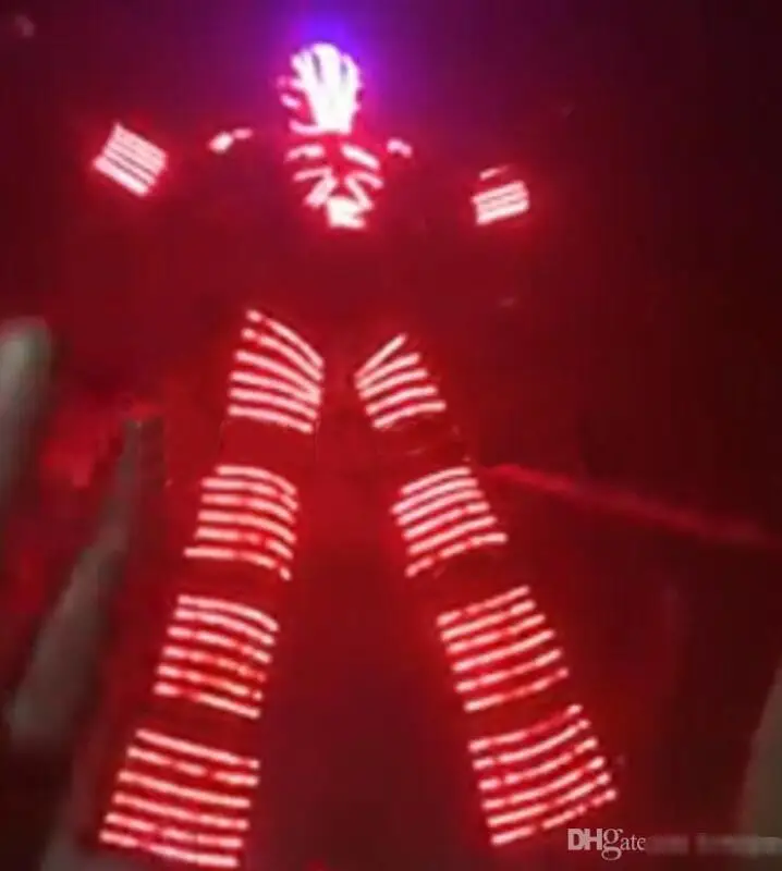 2017 светодиодная светящаяся одежда/световые костюмы/Kryoman robot/Bar/KTV светодиодные