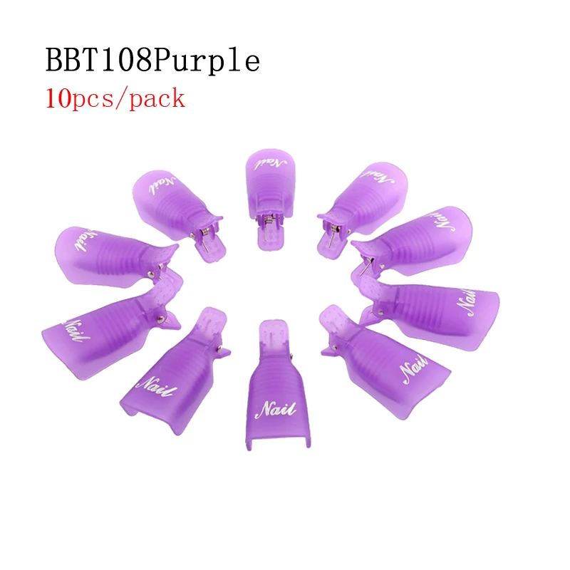 BBT108 Purple AddFavor окружающей среды лак для ногтей жидкость для снятия геля обертывания УФ гель био-Гели Soak Off Кепки фольги салфетки Маникюрный Инструмент акриловое покрытие для ногтей для удаления обертывания - Цвет: BBT108 Purple