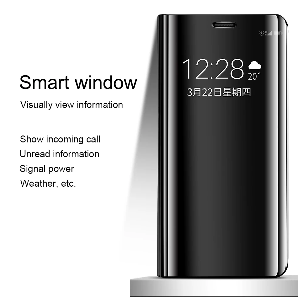 Флип-чехол для сяо mi красный Note 4 5 4X 5A плюс флип чехол Xiaomi 6 5X 5C x 2 A1 ясно rror Smart View |