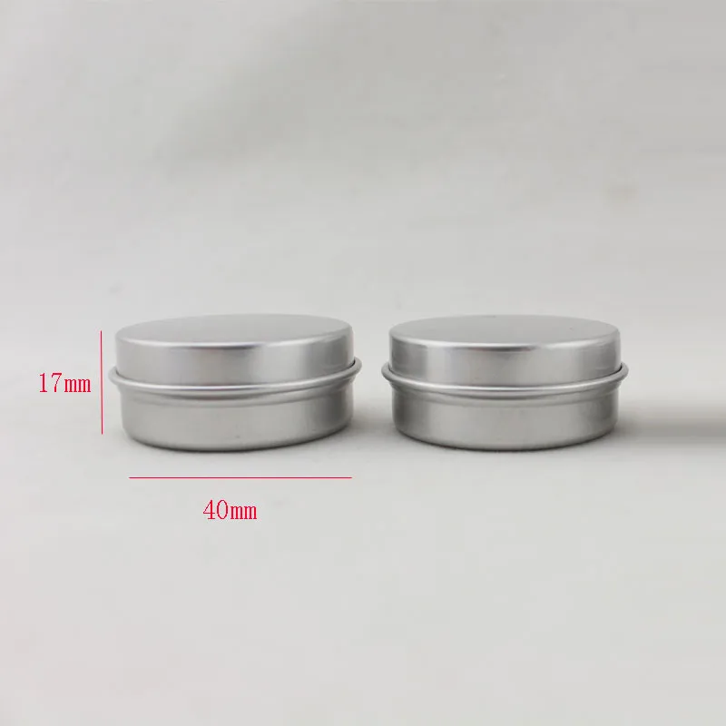 100pcs Screw on Lids Aluminium Jars Cream with Lid cosmetic Case Jar 15ml Aluminum Tins Lip Balm Container | Дом и сад