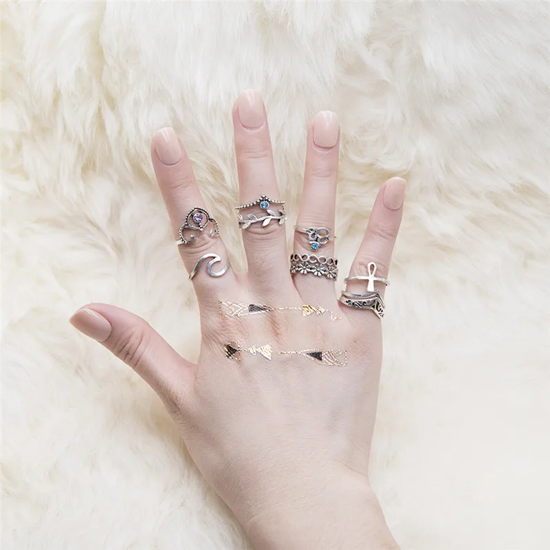 Набор женских колец в богемном стиле 10 шт. аксессуары для женщин геометрическом