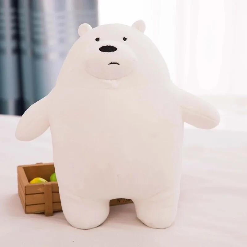 white 1 шт. 30-70 см Мультфильм Мы Голые Медведи Плюшевые игрушки Kawaii фаршированные гризли панда Медведь Подушка Детские игрушки девочки подарок на день рождения - Цвет: white