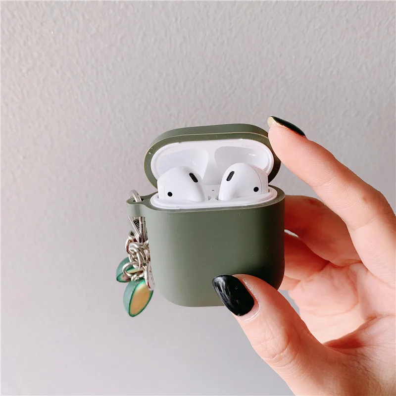 Мягкий чехол с изображением милого авокадо мороженого кулон для наушников AirPods
