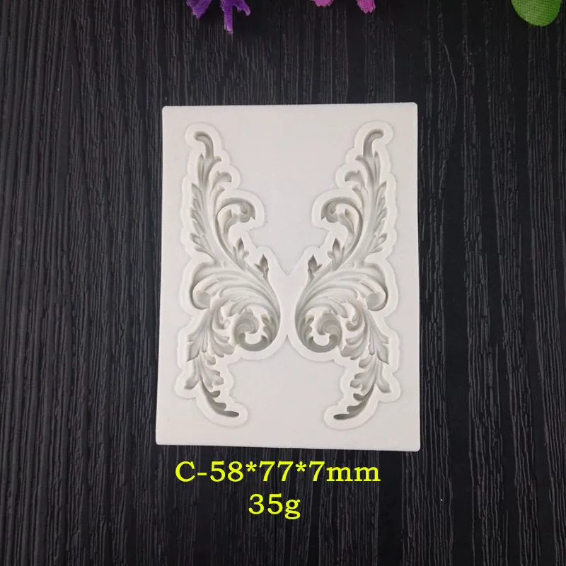 Различные сахарные торты Жидкая силиконовая форма ретро орнамент тотемного