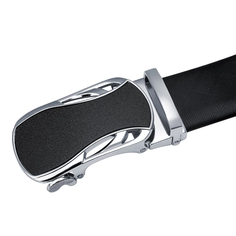 Брендовый дизайнерский роскошный кожаный мужской ремень из натуральной кожи с