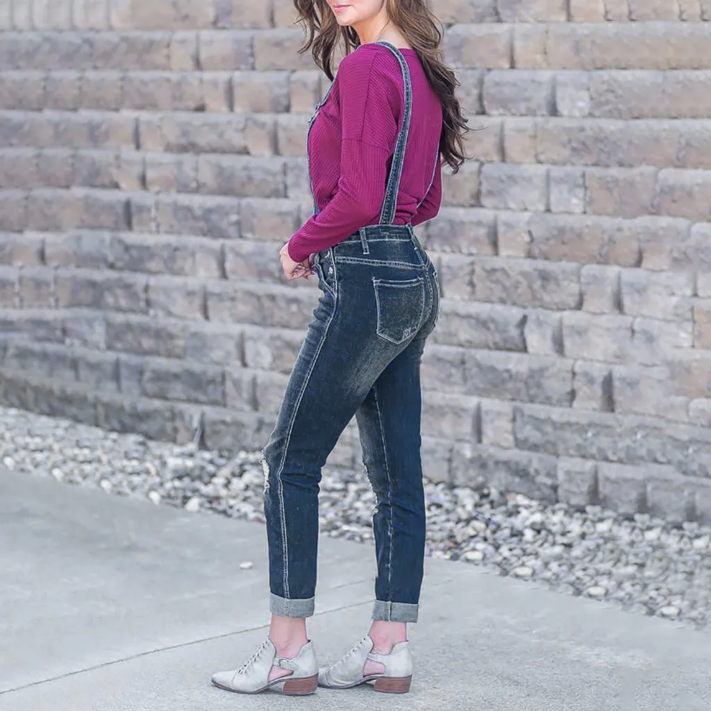 Джинсы Mujer сексуальные рваные джинсы для женщин сексуальный комбинезон с дырками